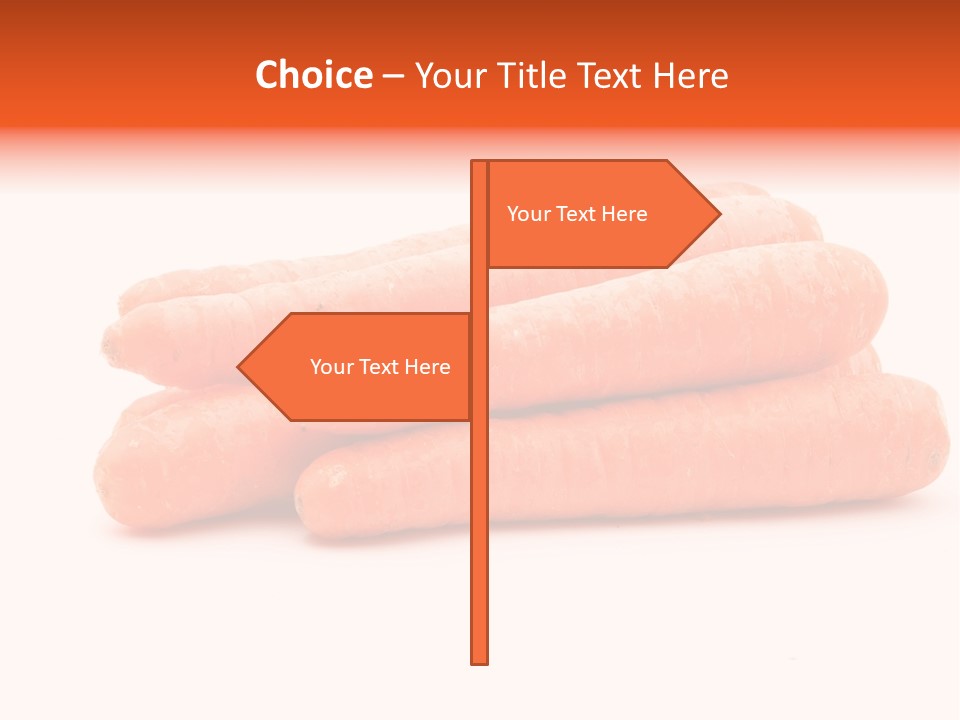 Orange Vegetable Healthy PowerPoint Template