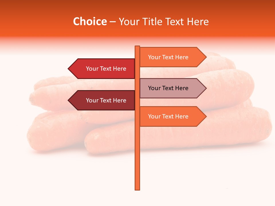 Orange Vegetable Healthy PowerPoint Template