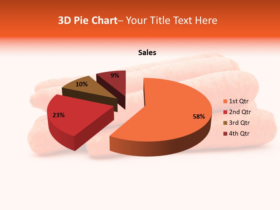 Orange Vegetable Healthy PowerPoint Template