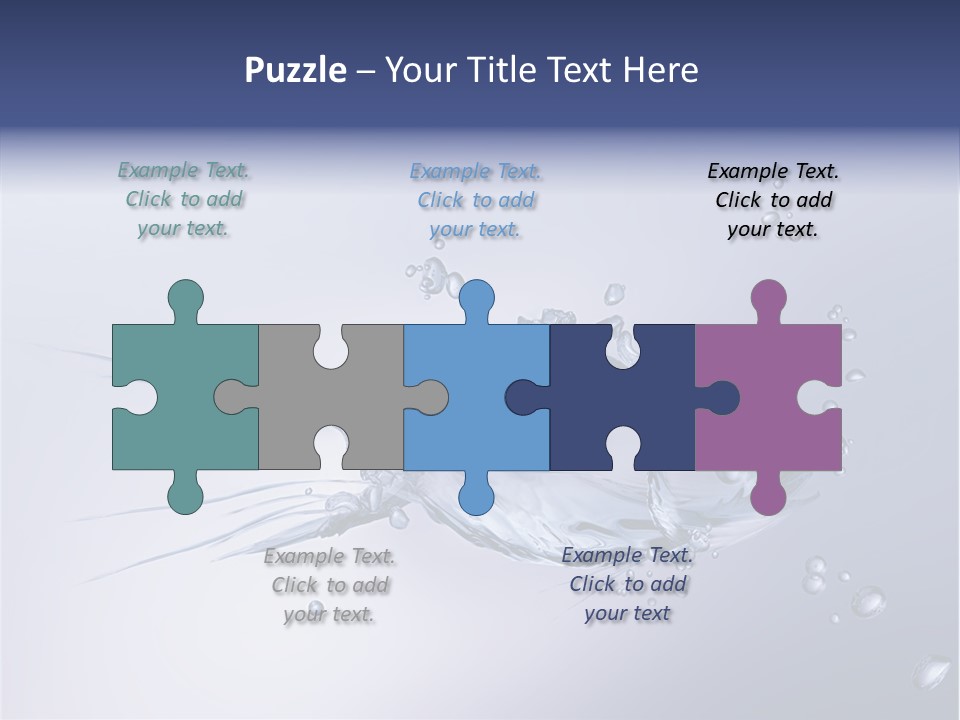 Bubble Unification Fish PowerPoint Template