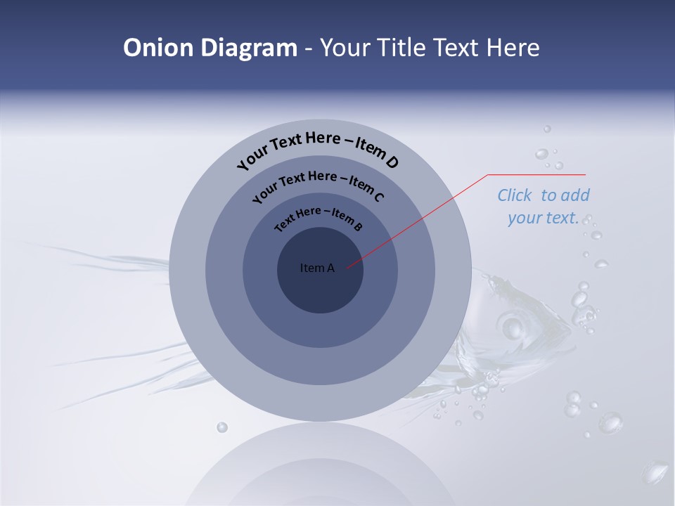 Bubble Unification Fish PowerPoint Template