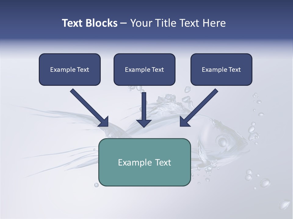Bubble Unification Fish PowerPoint Template