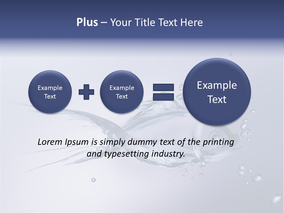 Bubble Unification Fish PowerPoint Template