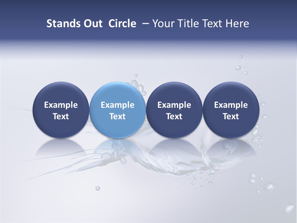 Bubble Unification Fish PowerPoint Template