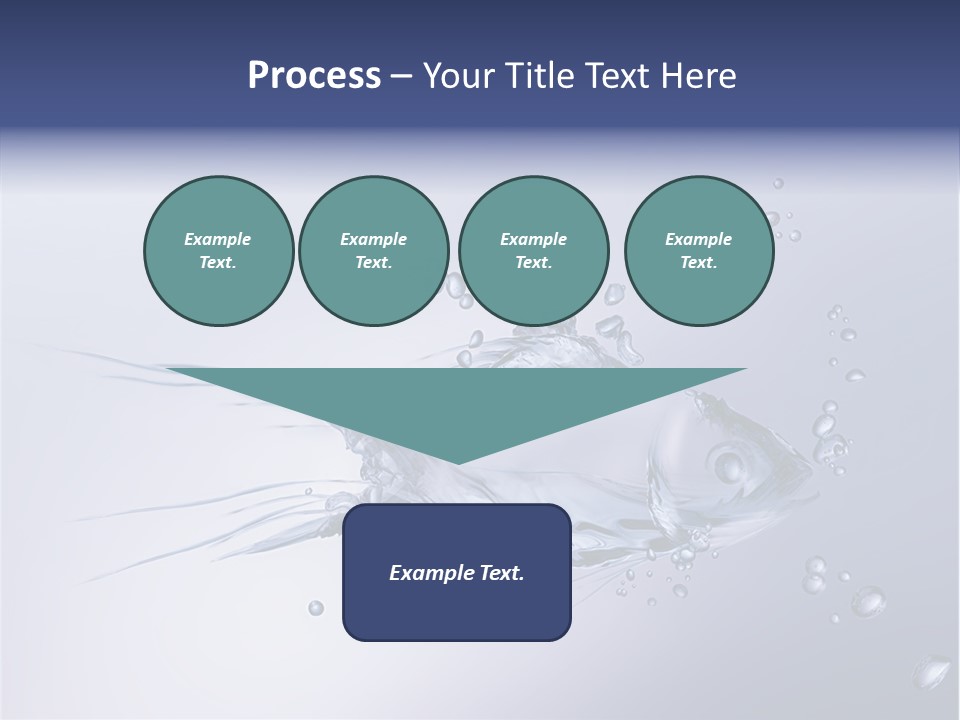Bubble Unification Fish PowerPoint Template