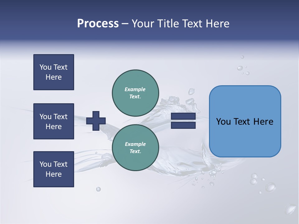 Bubble Unification Fish PowerPoint Template