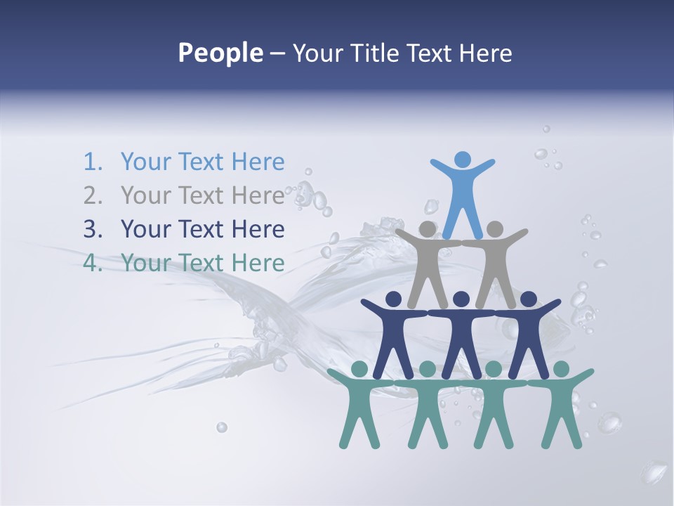 Bubble Unification Fish PowerPoint Template