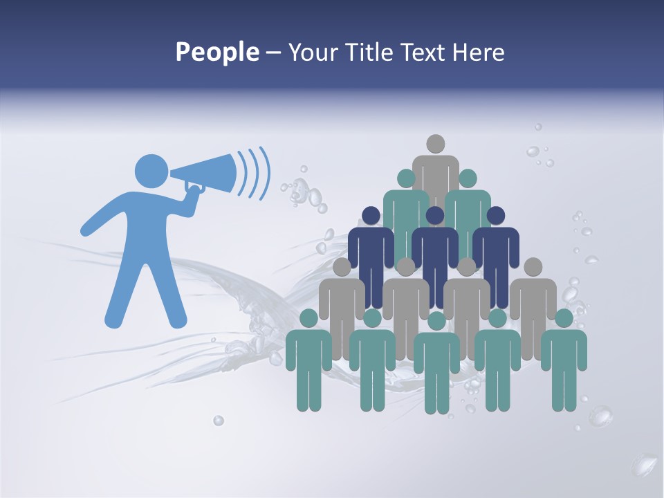 Bubble Unification Fish PowerPoint Template