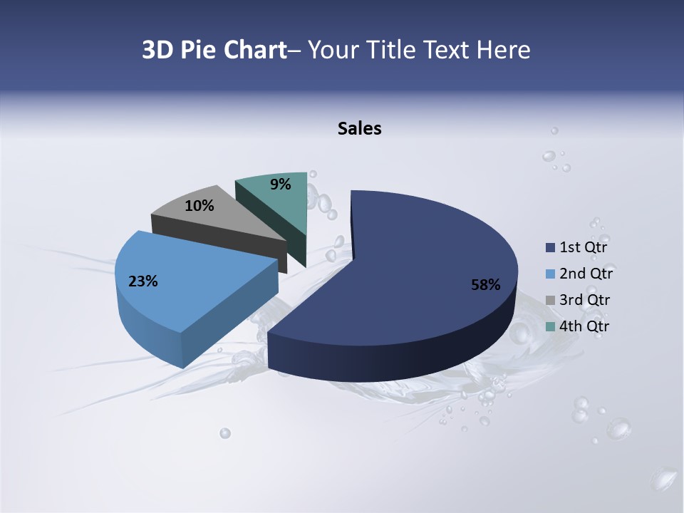 Bubble Unification Fish PowerPoint Template