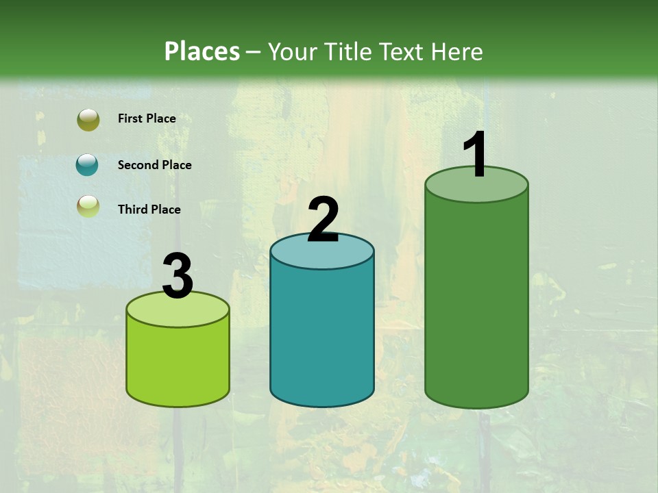 Turquoise Texture Illustration PowerPoint Template