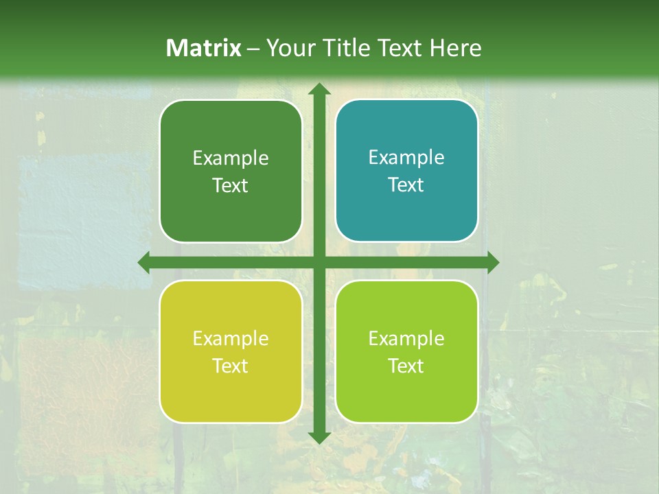 Turquoise Texture Illustration PowerPoint Template