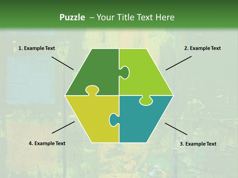 Turquoise Texture Illustration PowerPoint Template