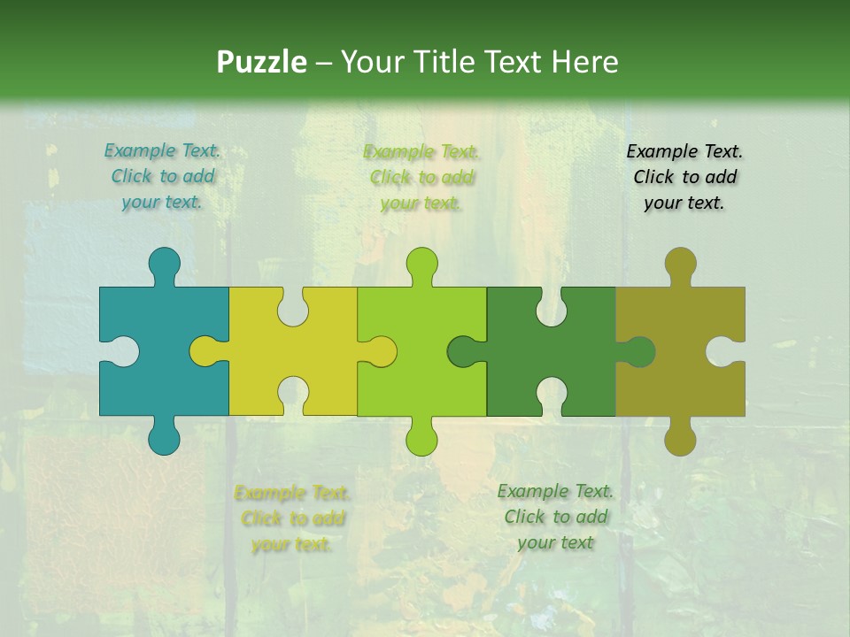 Turquoise Texture Illustration PowerPoint Template