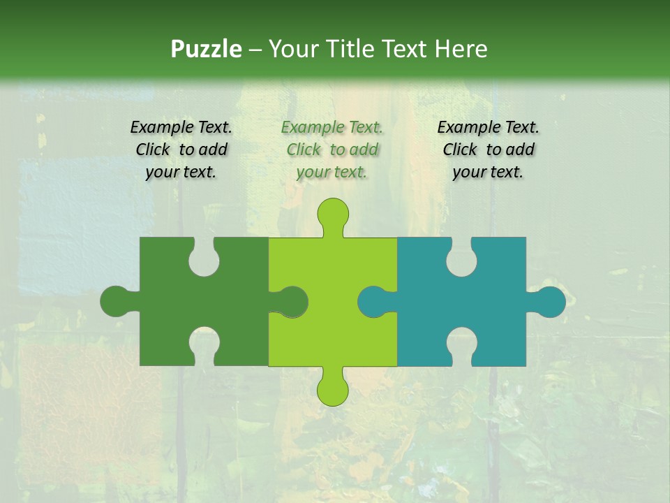 Turquoise Texture Illustration PowerPoint Template