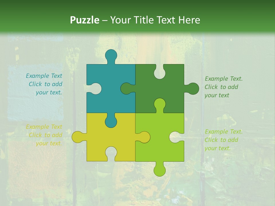 Turquoise Texture Illustration PowerPoint Template