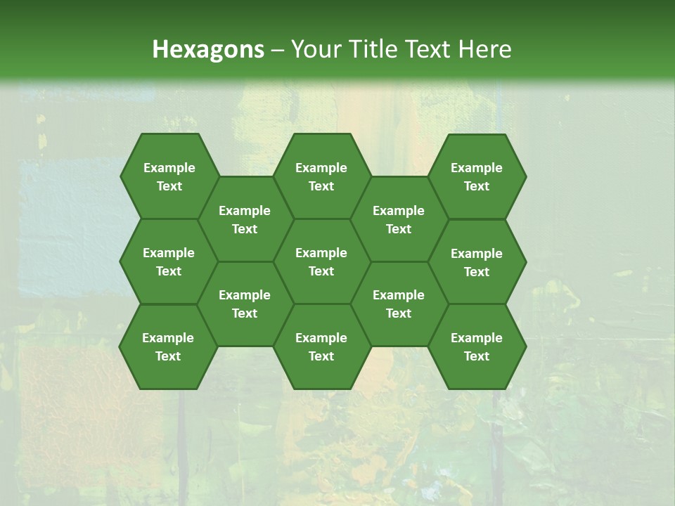 Turquoise Texture Illustration PowerPoint Template