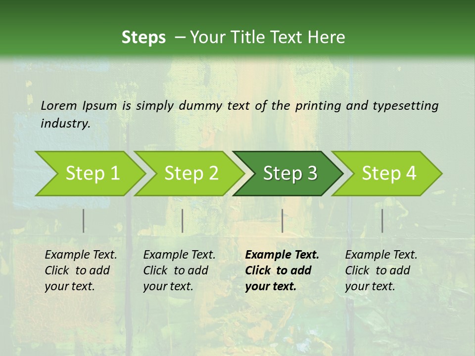 Turquoise Texture Illustration PowerPoint Template