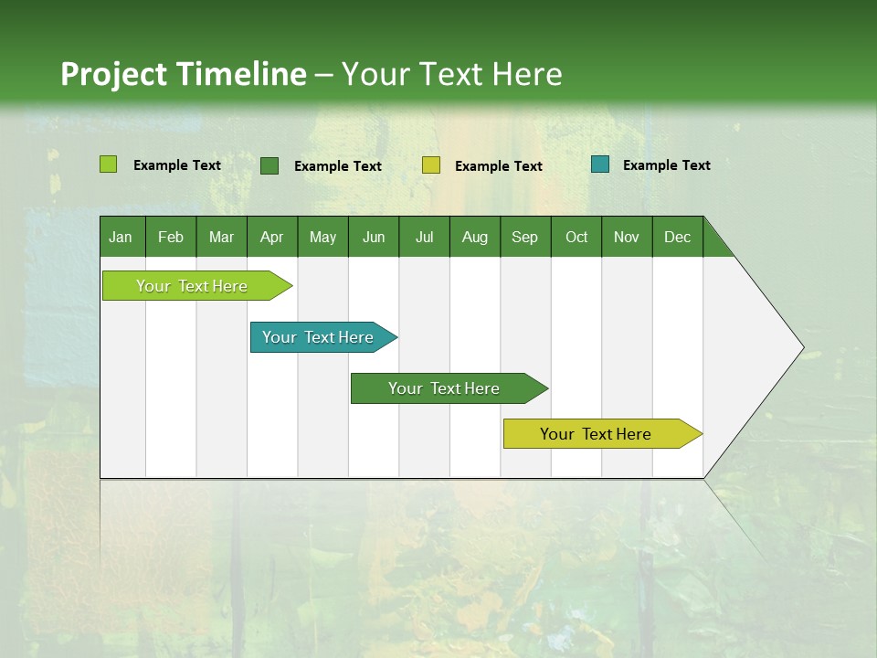 Turquoise Texture Illustration PowerPoint Template