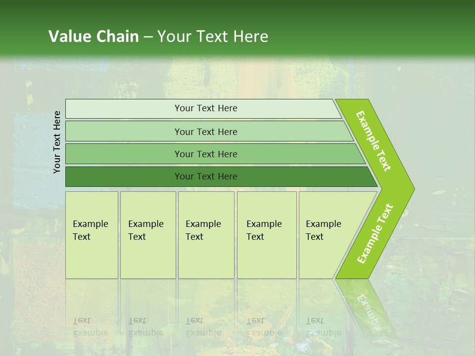 Turquoise Texture Illustration PowerPoint Template