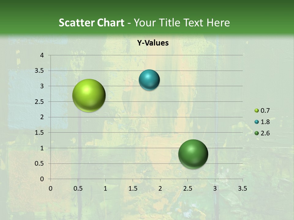 Turquoise Texture Illustration PowerPoint Template