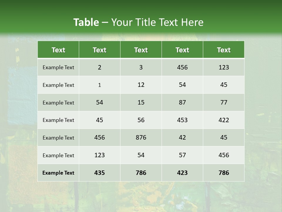 Turquoise Texture Illustration PowerPoint Template