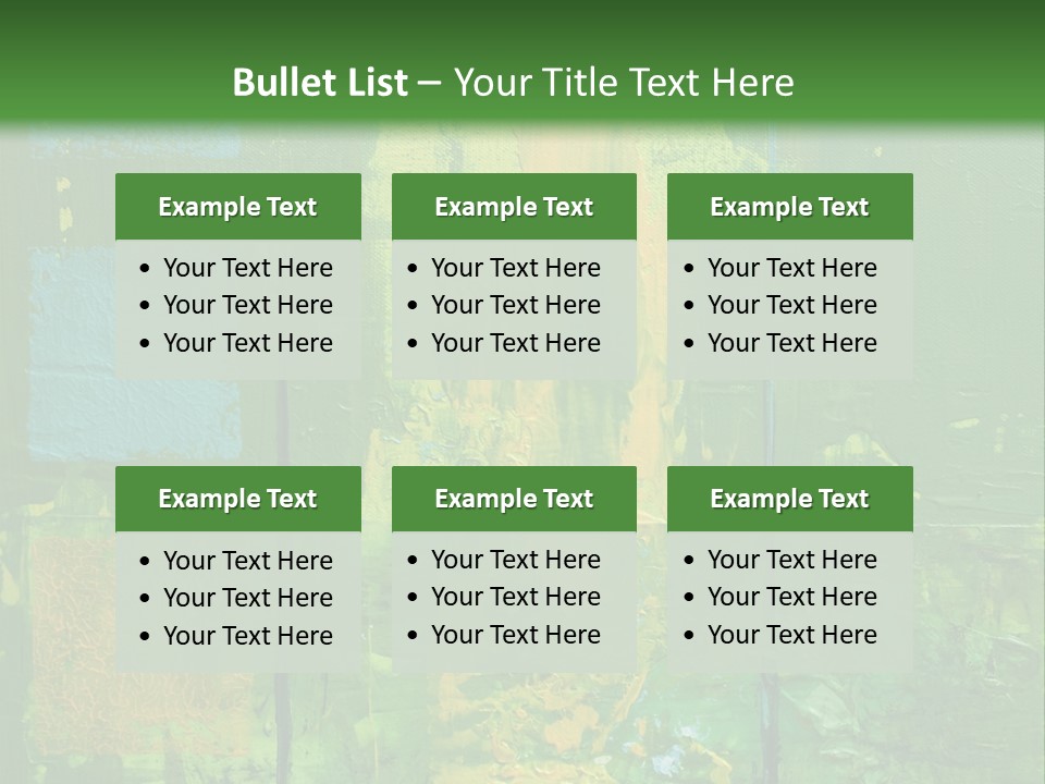 Turquoise Texture Illustration PowerPoint Template