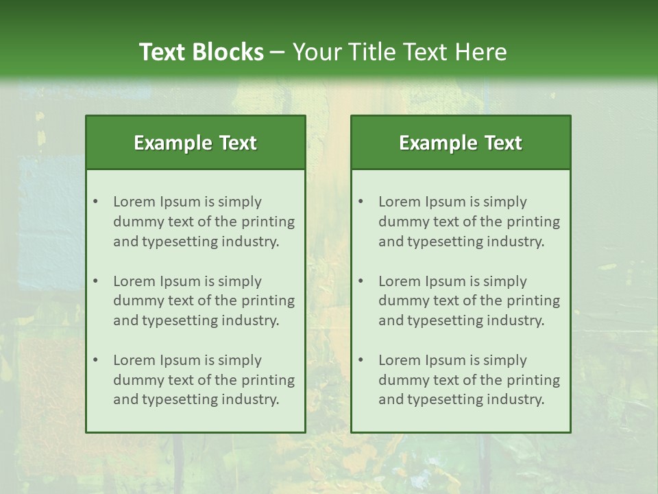 Turquoise Texture Illustration PowerPoint Template