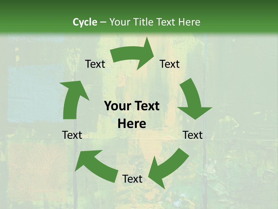 Turquoise Texture Illustration PowerPoint Template