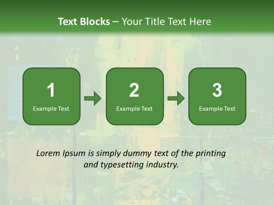Turquoise Texture Illustration PowerPoint Template