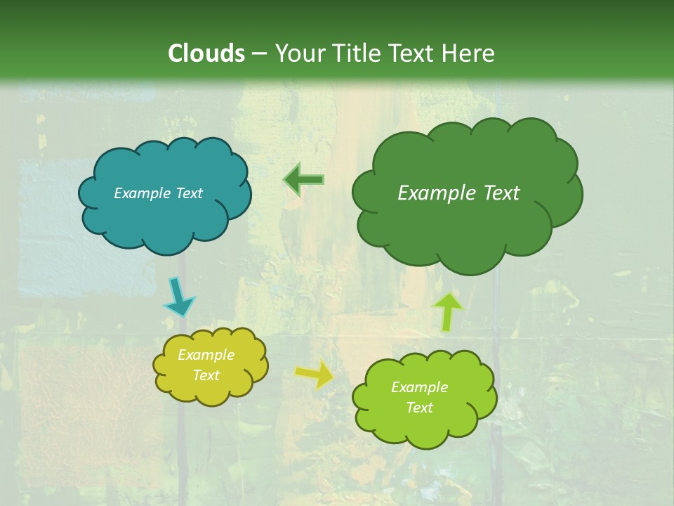 Turquoise Texture Illustration PowerPoint Template