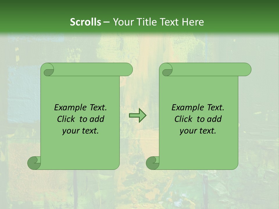 Turquoise Texture Illustration PowerPoint Template