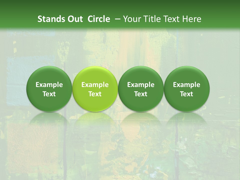 Turquoise Texture Illustration PowerPoint Template