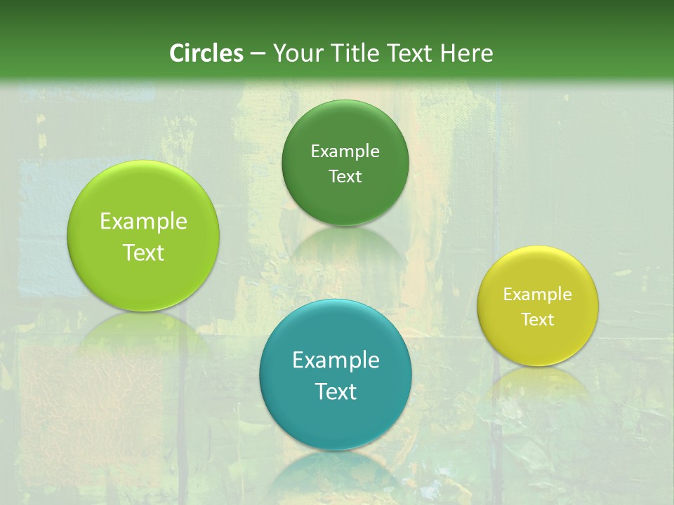 Turquoise Texture Illustration PowerPoint Template