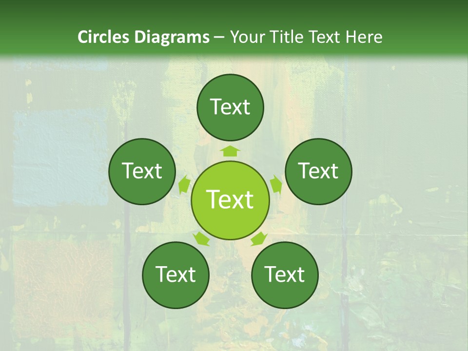 Turquoise Texture Illustration PowerPoint Template