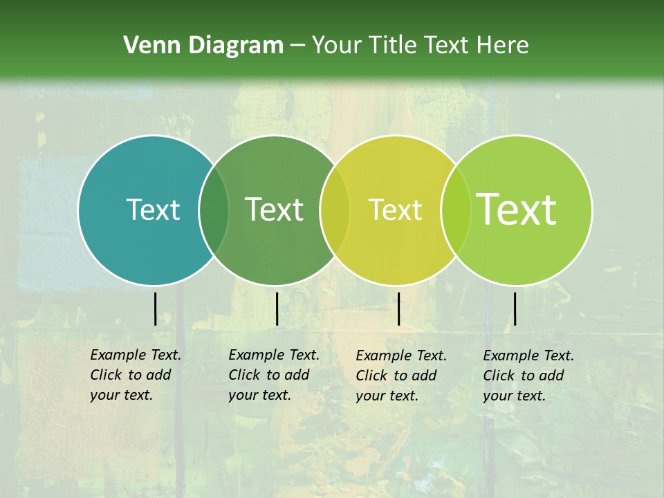Turquoise Texture Illustration PowerPoint Template