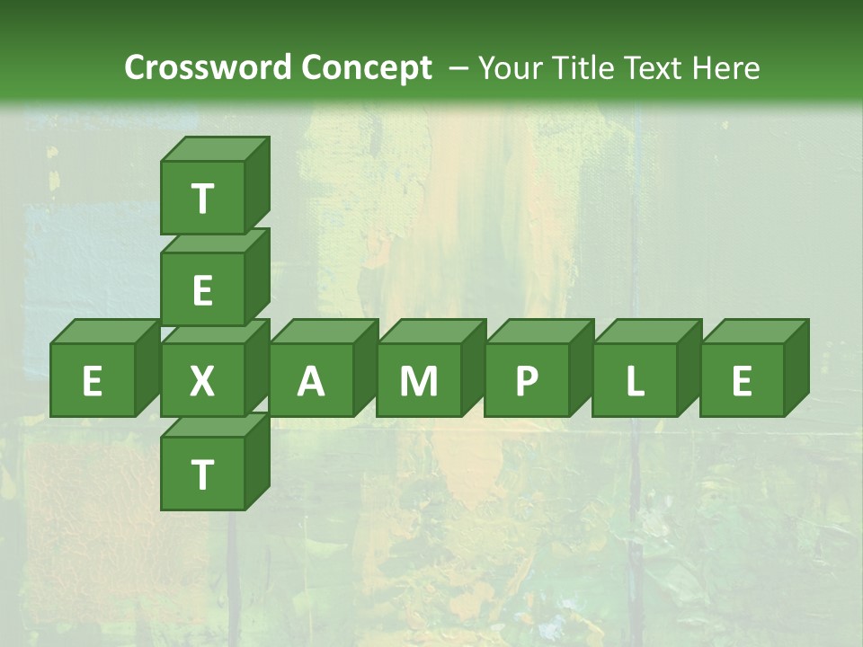 Turquoise Texture Illustration PowerPoint Template