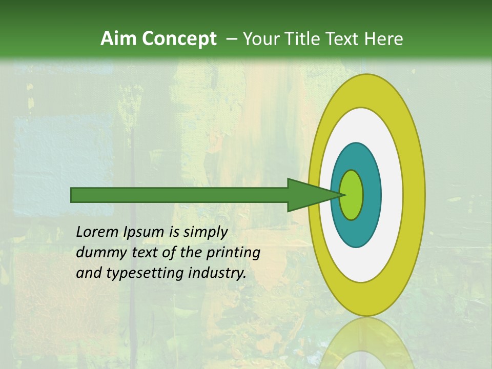 Turquoise Texture Illustration PowerPoint Template