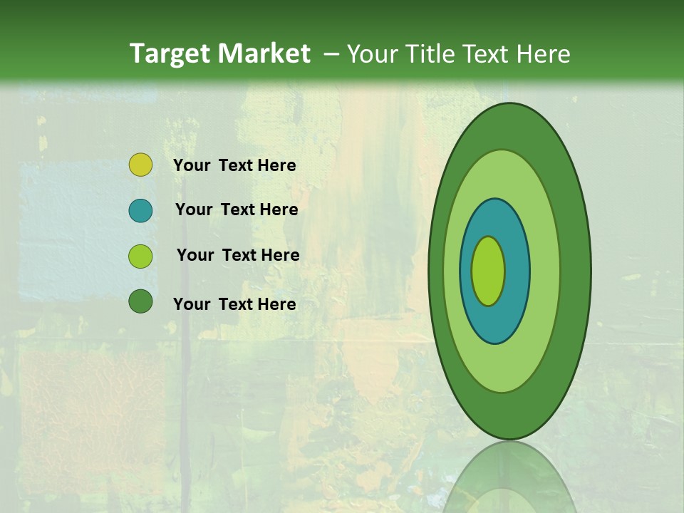 Turquoise Texture Illustration PowerPoint Template