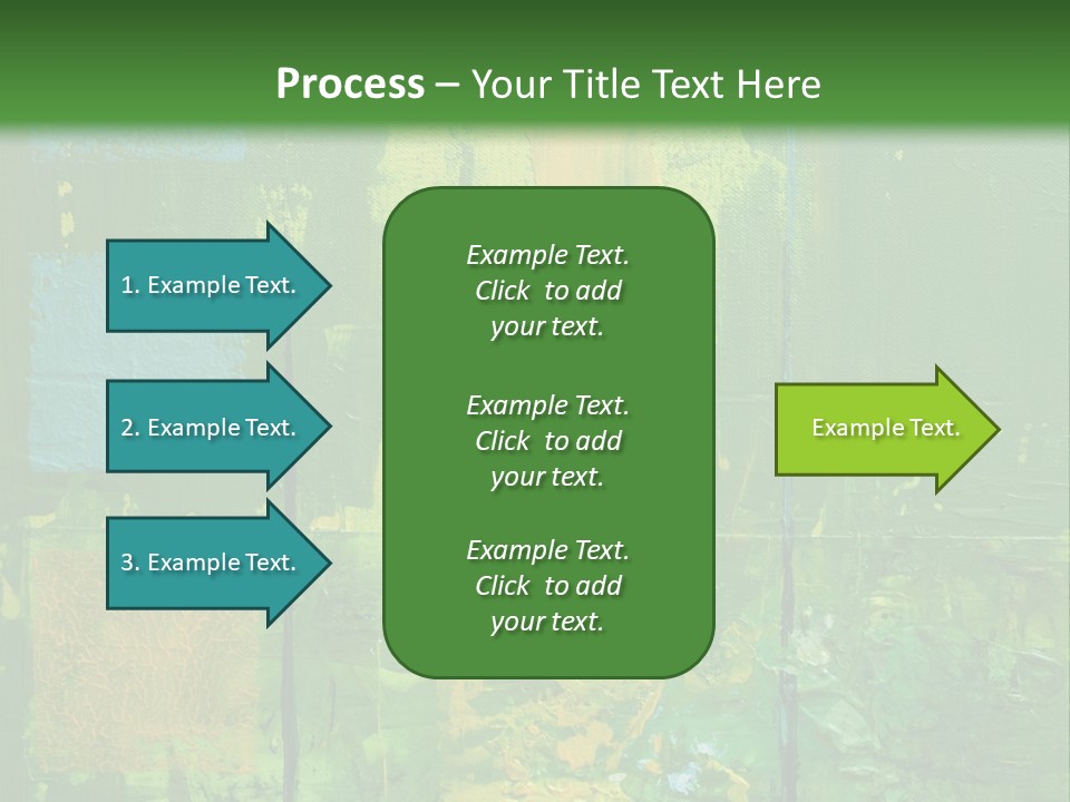 Turquoise Texture Illustration PowerPoint Template