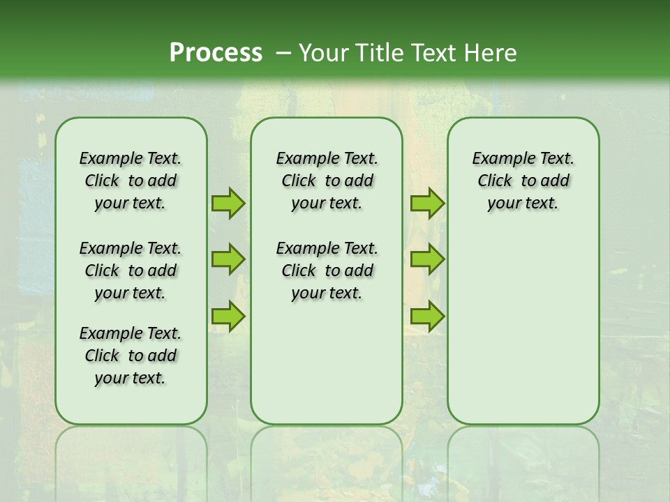 Turquoise Texture Illustration PowerPoint Template