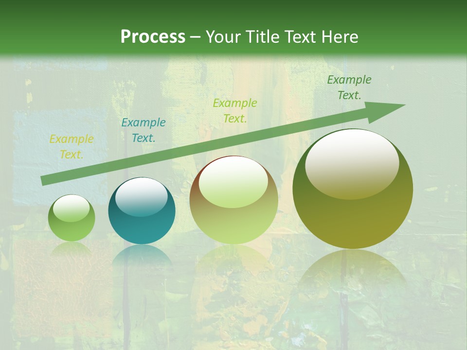 Turquoise Texture Illustration PowerPoint Template