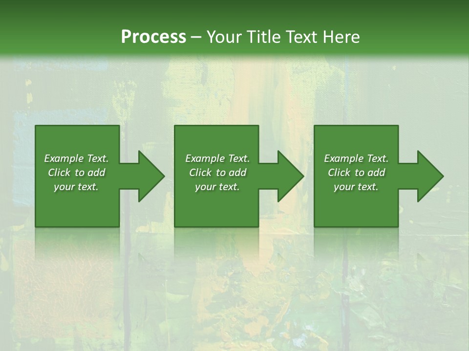 Turquoise Texture Illustration PowerPoint Template