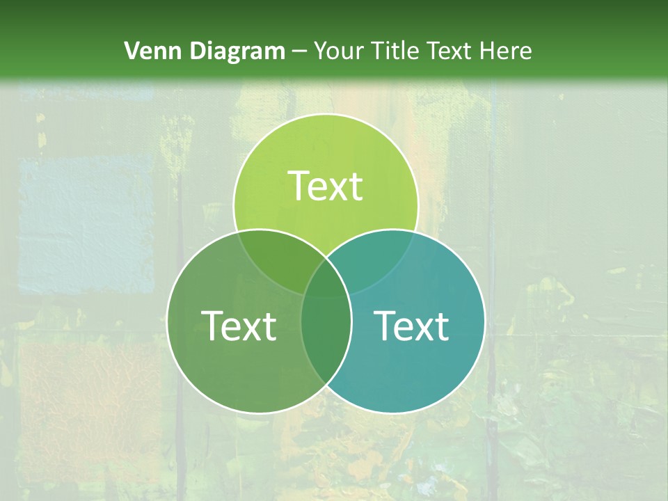 Turquoise Texture Illustration PowerPoint Template