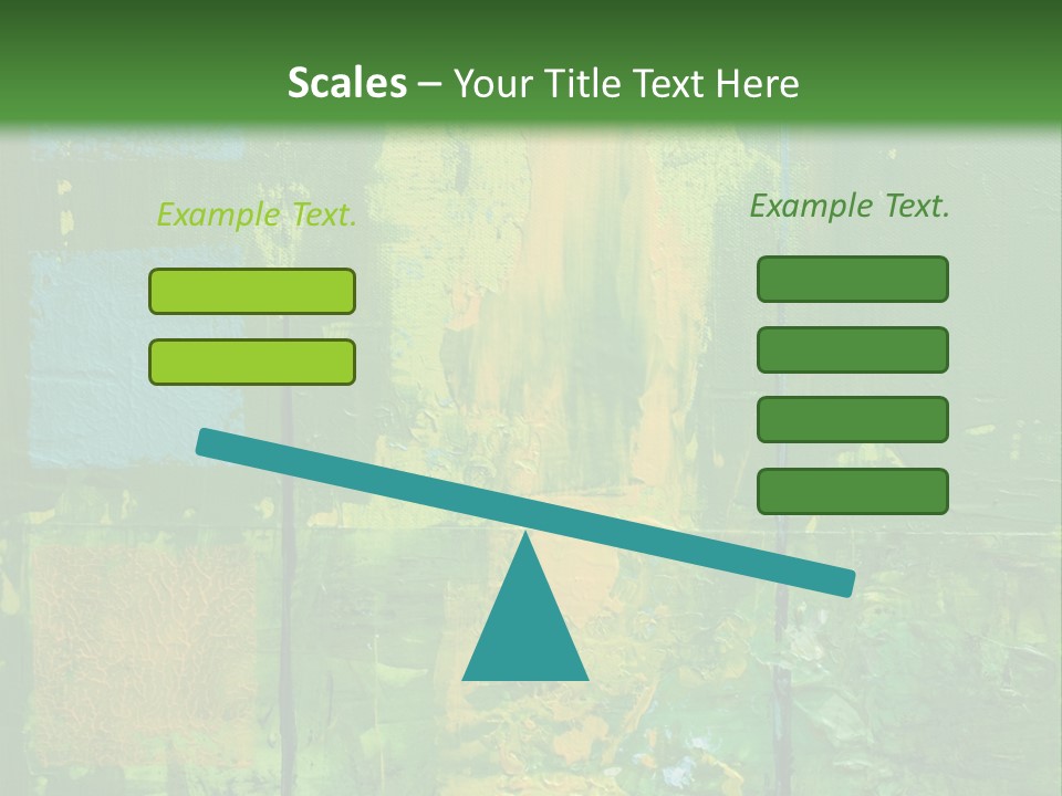 Turquoise Texture Illustration PowerPoint Template