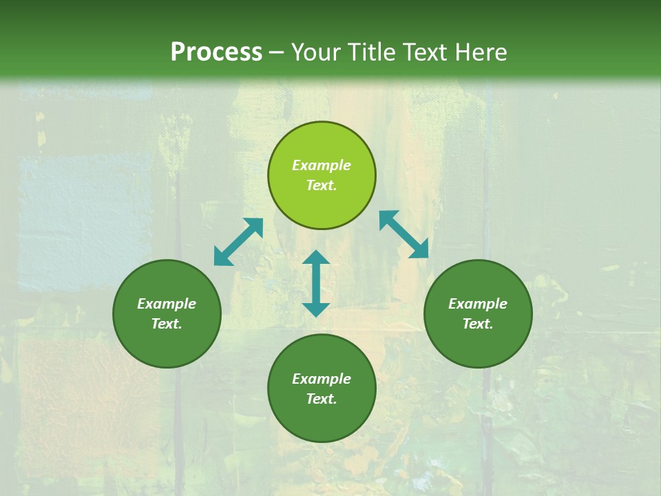 Turquoise Texture Illustration PowerPoint Template