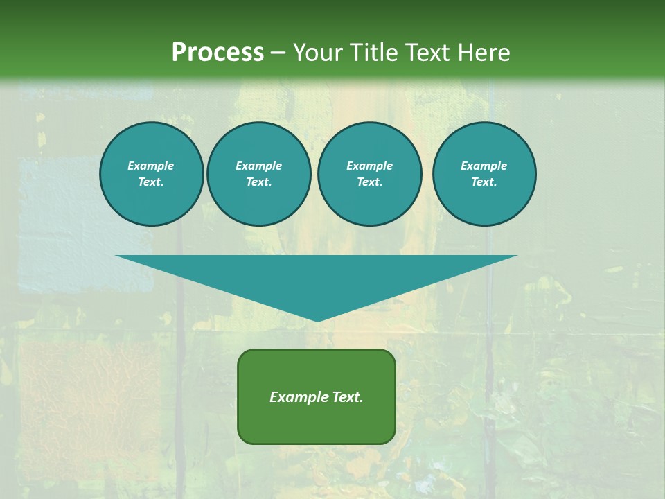 Turquoise Texture Illustration PowerPoint Template