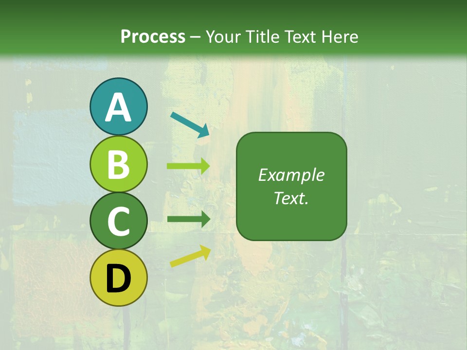Turquoise Texture Illustration PowerPoint Template