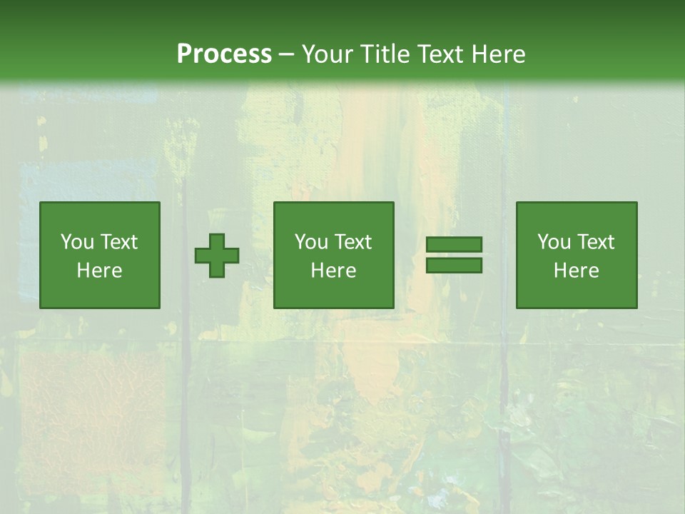 Turquoise Texture Illustration PowerPoint Template
