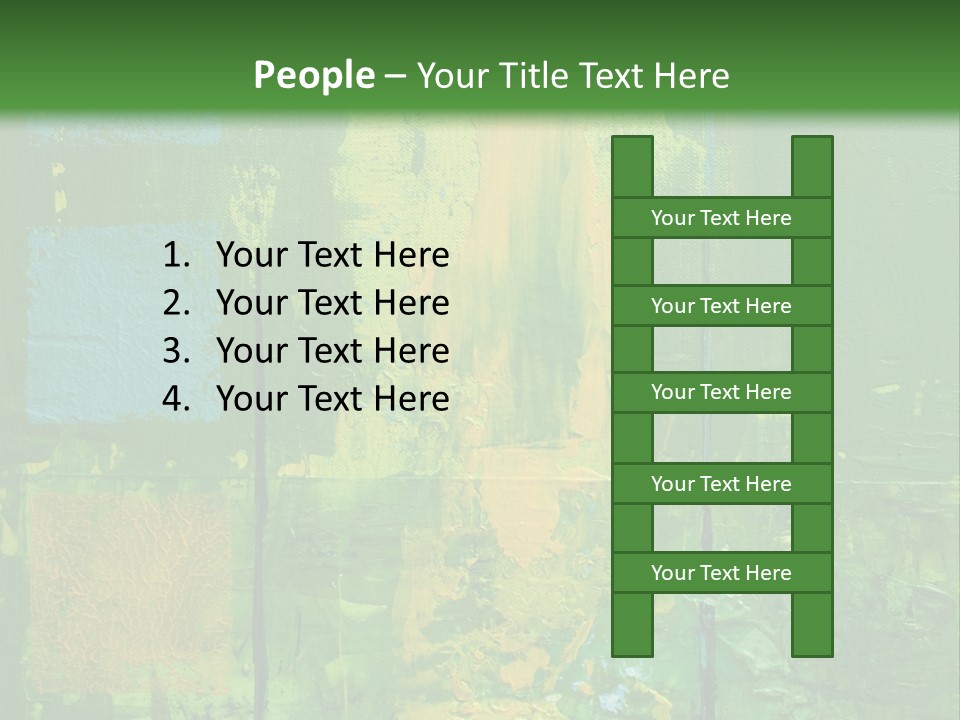 Turquoise Texture Illustration PowerPoint Template