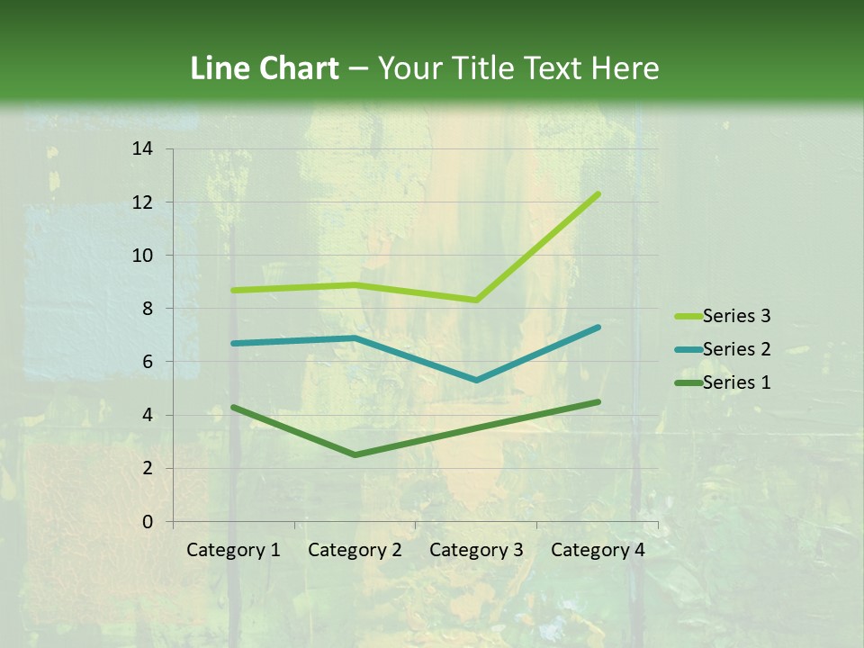 Turquoise Texture Illustration PowerPoint Template